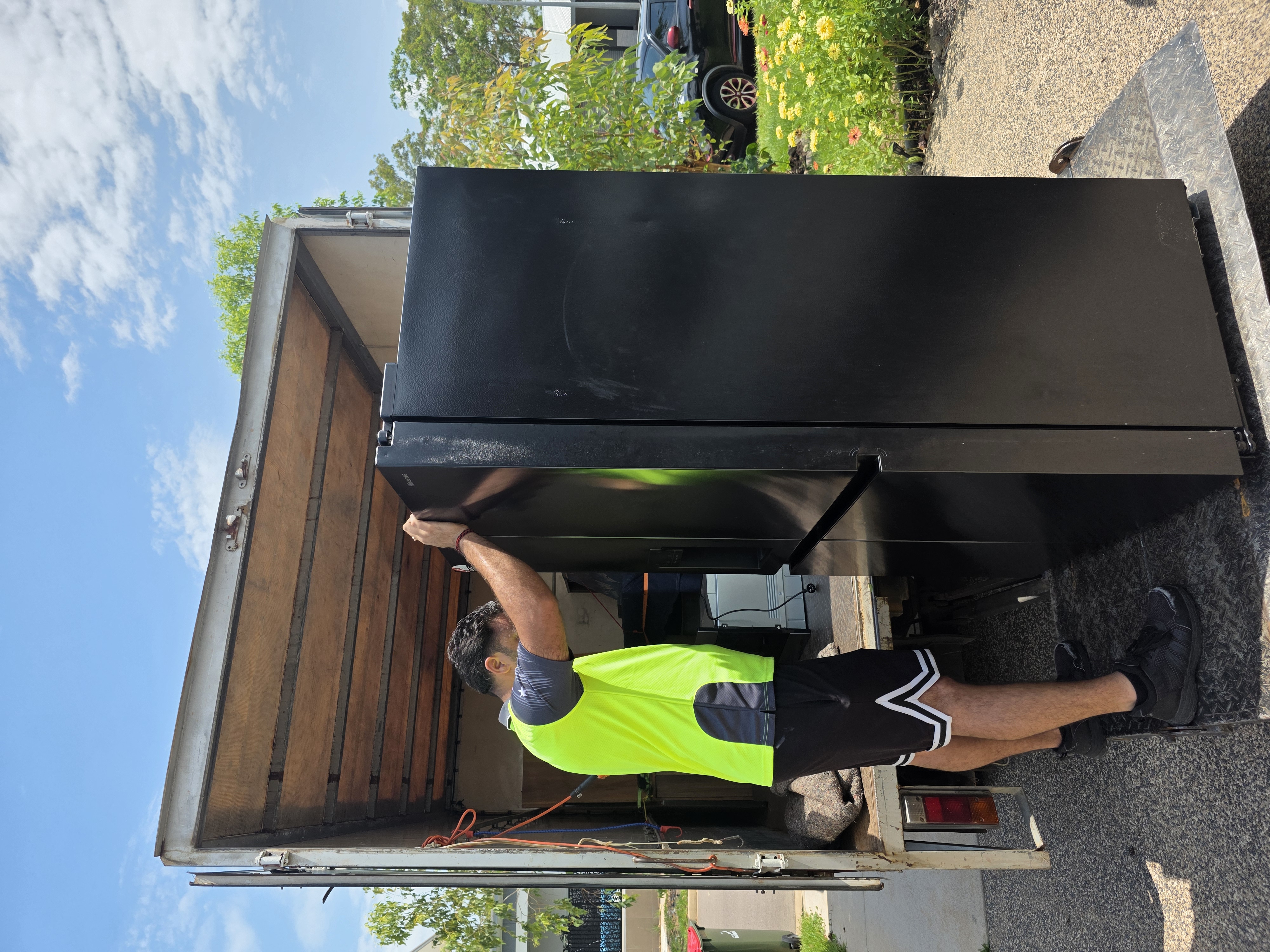 Moving team at work
